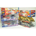 Job Lot of french issue battery car toys, large scale, untested but appear excellent with boxes.