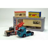 Various truck diecast comprising Tekno, Matchbox, Joal etc. Some Comes with no box but generally