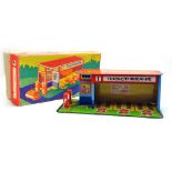 USSR Russian Tinplate Petrol Station - Garage with original box. Clean, bright, missing cars but
