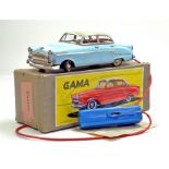 GAMA West Germany Large Scale, 23cm, No. 400 Tinplate battery operated Opel Kapitan. Another
