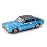 Dinky No. 2162 1/25 Large model of the Ford Capri in blue, black roof, pale blue interior and chrome