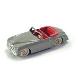 French Dinky No. 24s Simca 8 Sport with grey body, red interior and silver trim, chrome hubs with