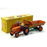 CIJ France 1/32 Renault R30-40 Tractor with Tin Plate Trailer and Driver. Superb! Looks to be