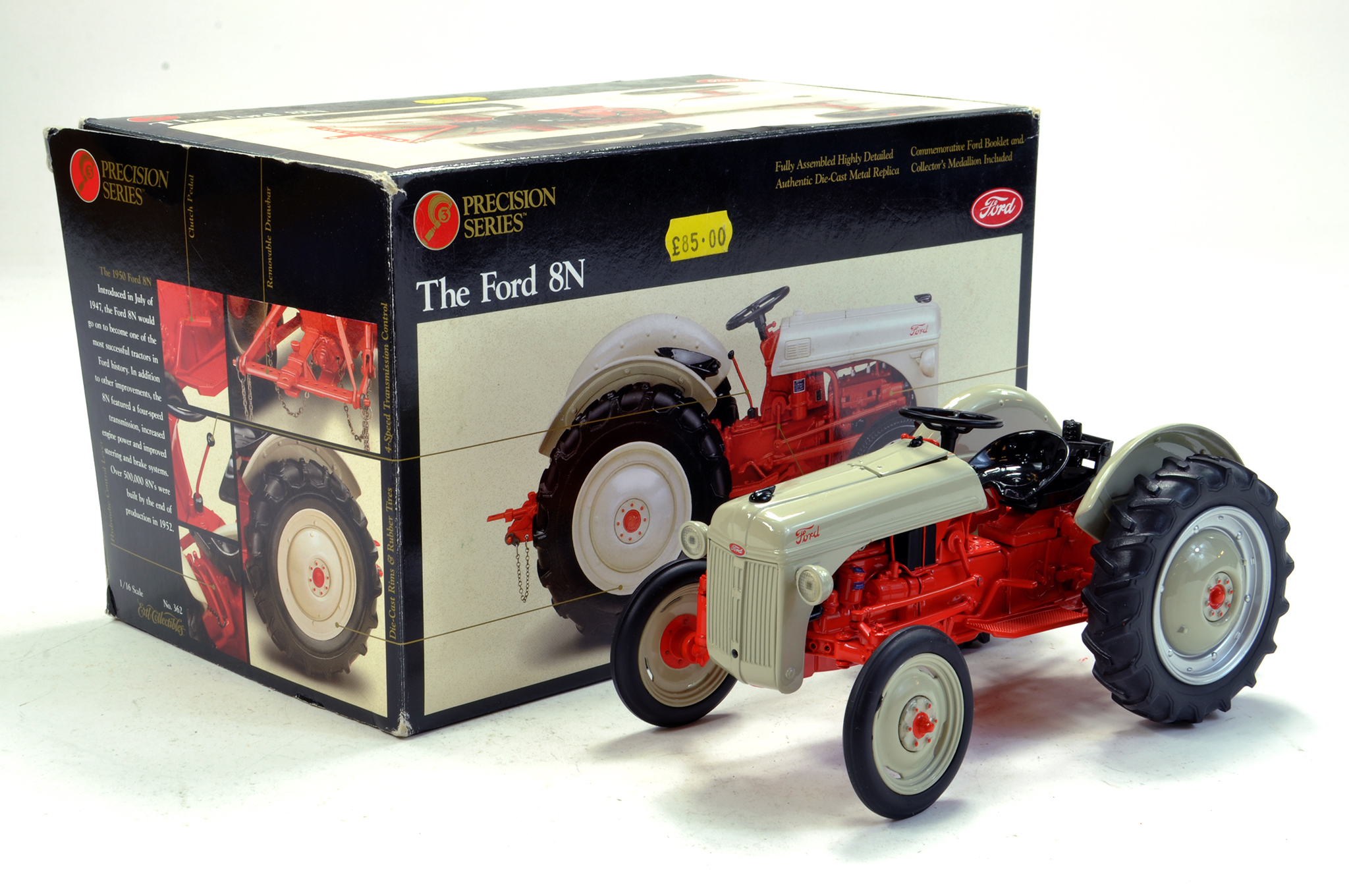 Ertl 1/16 Precision Series Ford 8N Tractor. Includes Medal but no paperwork. Displays Excellently