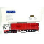 Eligor 1/43 Diecast Truck issue comprising Volvo with sheeted trailer in the livery of Farrall