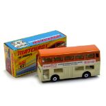 Matchbox Superfast No. 17 Londoner Bus "Impel 82 Trade Fair Doncaster" in cream and tan. Excellent