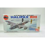 Airfix 1/72 Model Aircraft Kit comprising Handley Page Halifax BIII. Ex Trade Stock, hence complete.
