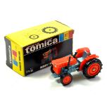 Tomica Tomy 1/42 No. 92 Kubota Tractor in Orange. Looks to be complete, excellent and with