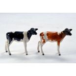 Beswick Freisian Calf, model 1249C in gloss, no damage plus Ayrshire Calf, model 1249B in gloss,