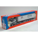 Tekno 1/50 British Collection Scania Moving Floot Trailer in livery of Maguires. Looks to be near