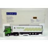 Eligor 1/43 Diecast Truck issue comprising Scania with Box trailer in the livery of Waitrose.