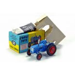 Corgi No. 55 Fordson Power Major Tractor with blue body and hard to find red plastic hubs.