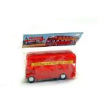 Friction Driven Plastic London Bus in red. Excellent to Near Mint.