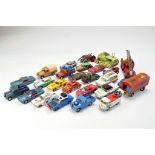 An assortment of mostly worn diecast comprising Corgi issues. Some better than others but an