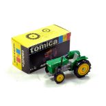 Tomica Tomy 1/42 No. 92 Kubota Tractor in Green. Looks to be complete, excellent and with original