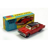 Corgi No. 263 Marlin Rambler Sports Fastback with red body, black roof, chrome trim. Superb.