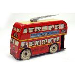 Betal, 22cm, Clockwork Double Deck Trolley Bus with beautifully refined detailing including