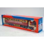 Tekno 1/50 British Collection Volvo Curtainside in livery of Ken Abram. Looks to be near mint,