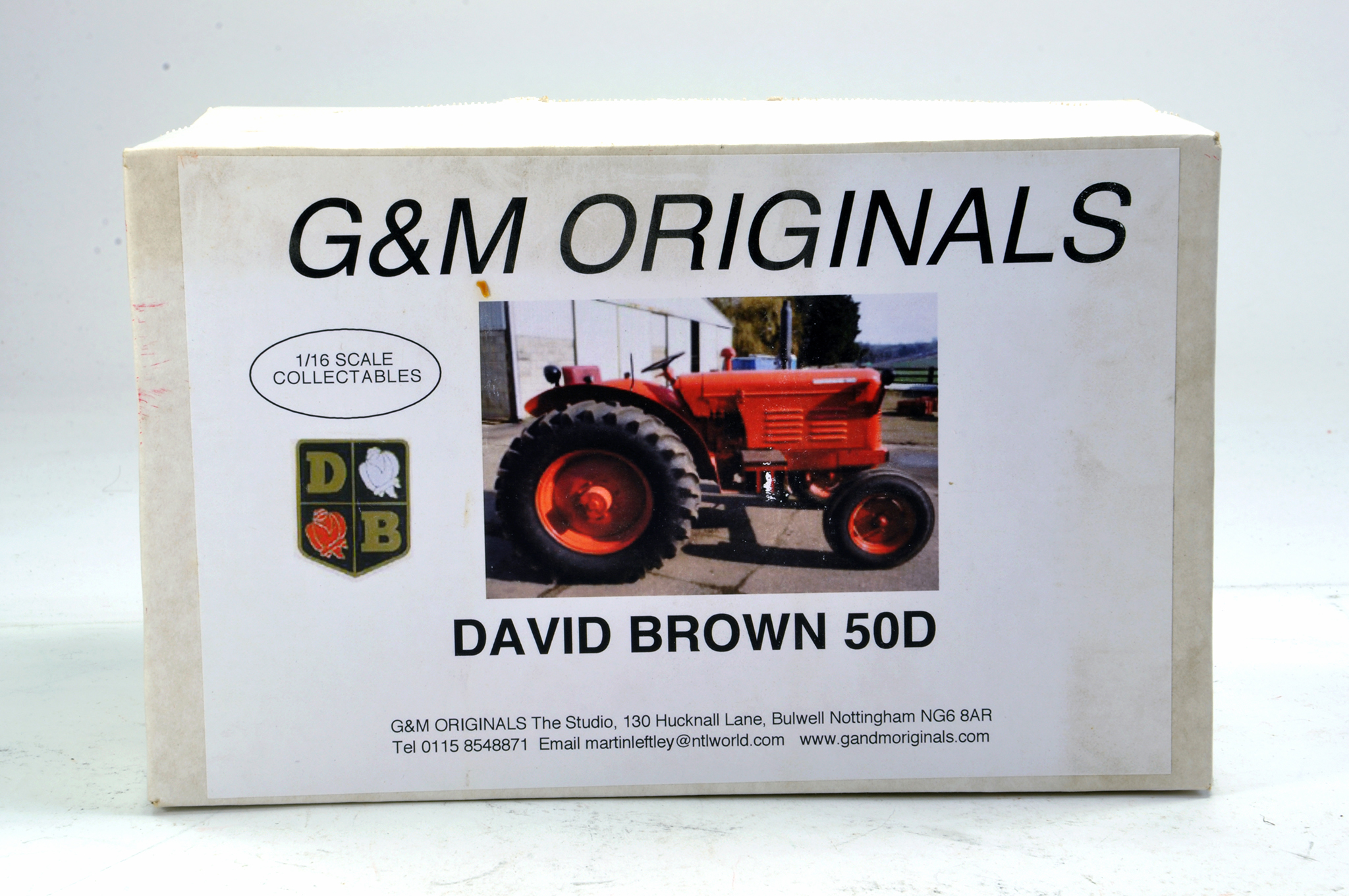 G&M Originals 1/16 David Brown 50D Tractor. Hand Built. Superb Model. Sealed. Looks to be near mint,