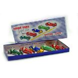 Dinky No. 4 Gift Set, Racing Cars. Restored Cars and Reproduction Box. Still an appealing item