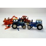 Britains 1/32 Farm items including Ford and Fiat Tractor issues. Looks to have some signs of wear.