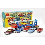 Corgi No. GS41 Transporter gift set to include Ford Transporter with red orange cab, blue trailer