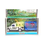 Bluebox Hong Kong Zoo Themed Safari Land Rover with Animal Cage. Excellent to Near Mint in Box.