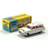 Corgi No. 419 Ford Zephyr Motorway Patrol Car "Politie" rare export Issue with white body, red