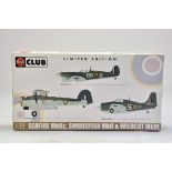 Airfix 1/72 Model Aircraft Kit comprising Limited Edition Club Set - Trio . Ex Trade Stock, hence