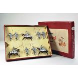 Britains Set No. 1307 16th Century Knights in Armour. An excellent example. Box is Good.