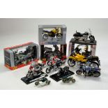 Maisto 1/18 Motorbikes plus other scales and issues. Generally Excellent.