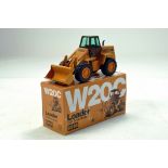 NZG 1/35 No. 214 Case W20C Wheel Loader with all brown cab. Generally very good in box.