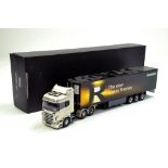 Tekno 1/50 truck issue comprising Scania Highline New R Series Fridge Trailer. Missing Mirrors but