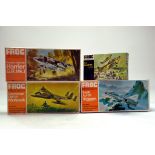 4 x Frog plastic model aircraft kits. Complete.