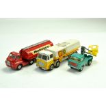 Trio of diecast issue comprising Corgi Mobilgas Tanker, Dinky Leyland BP Tanker plus one other.