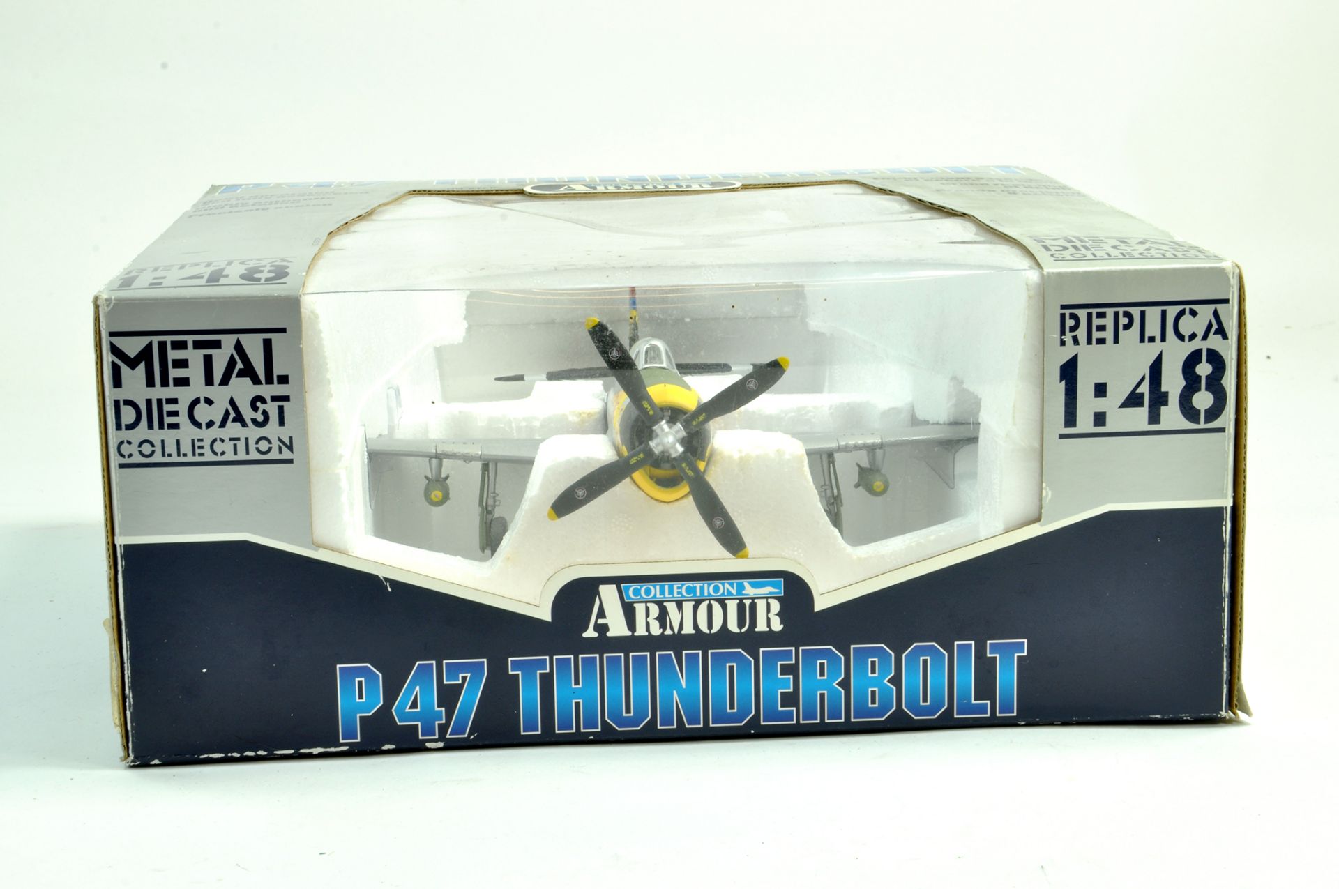 Franklin Mint 1/48 diecast model aircraft comprising P-47 Thunderbolt. Appears generally excellent