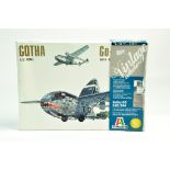 Italeri 1/72 plastic aircraft model kit comprising Gotha Go 242/244. Ex trade stock, hence complete.