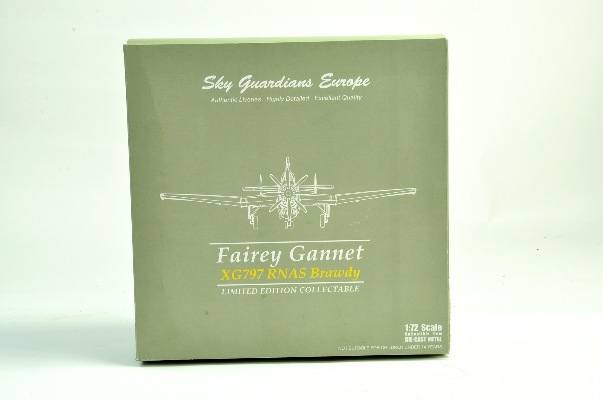 Sky Guardians 1/72 diecast model aircraft Fairey Gannet XG797 RNAS Brawdy. Appears generally