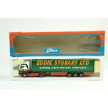 Tekno 1/50 diecast truck issue comprising Scania Curtainside in the livery of Eddie Stobart.
