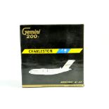 Gemini 1/200 diecast model aircraft Boeing C-17 Charleston. Appears generally excellent. Vendor