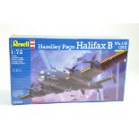 Revell 1/72 plastic aircraft model kit comprising Handley Page Halifax B. Ex trade stock, hence