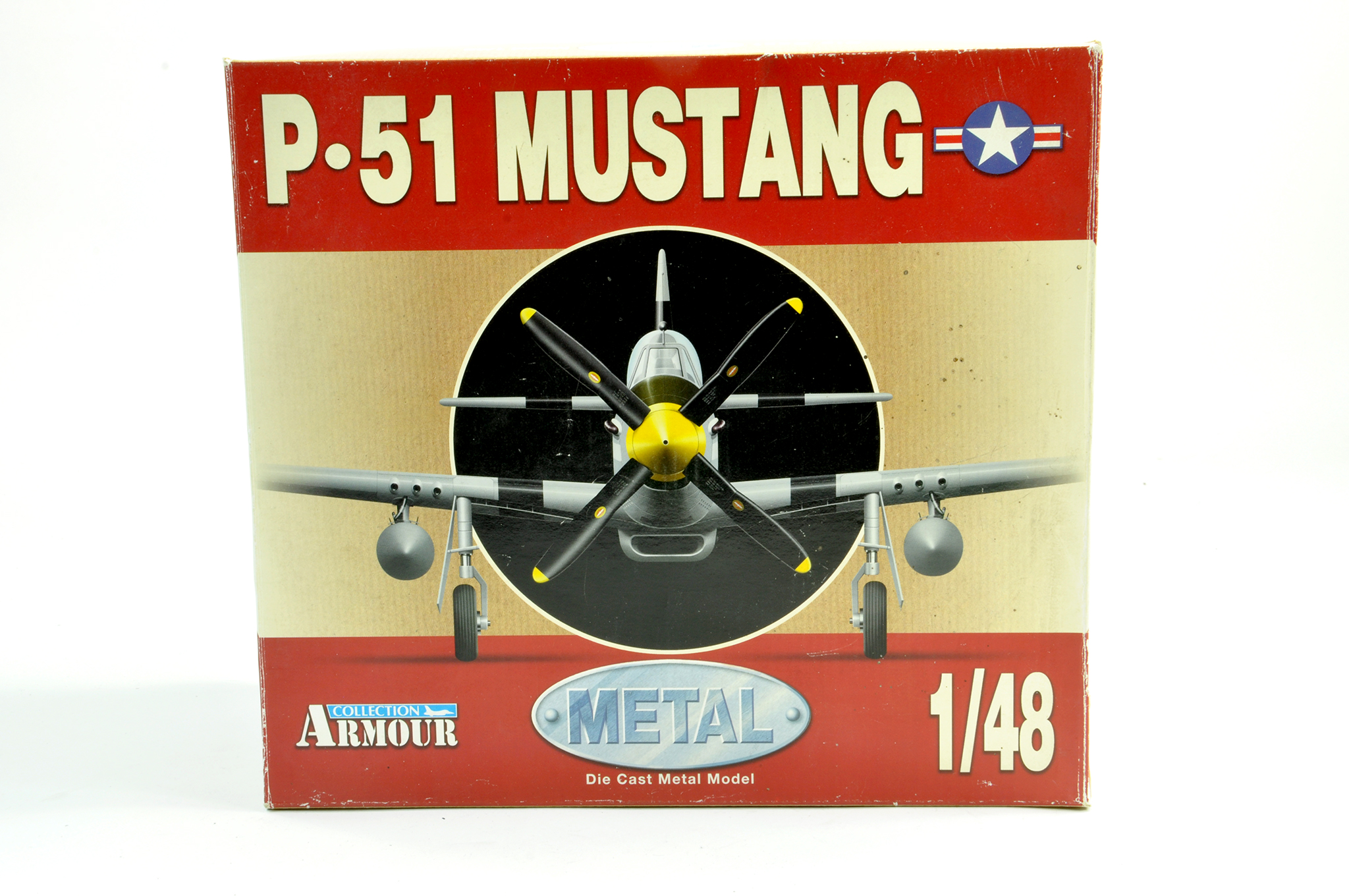 Franklin Mint 1/48 diecast model aircraft comprising P-51 Mustang. Appears generally excellent and