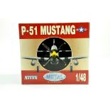 Franklin Mint 1/48 diecast model aircraft comprising P-51 Mustang. Appears generally excellent and