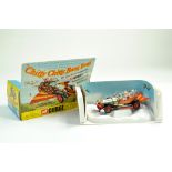 Corgi No. 266 Chitty Chitty Bang Bang complete with figures. Generally very good to excellent with a