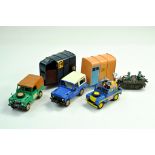 Britains 1/32 Land Rover Trio comprising `harder to find issues, circus, British gas and Pine