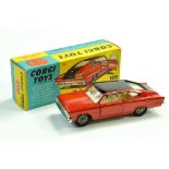 Corgi No. 263 Marlin Rambler Sports Fastback in Red with Black Roof, cream interior. Generally