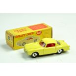 Dinky No. 185 Alfa Romeo 1900 Super Sprint with yellow body, red interior, silver trim and chrome