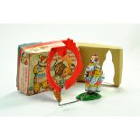 TPS (Japan) Tinplate Clown Making the Lion Jump Through the Flaming Hoop. Generally very good in