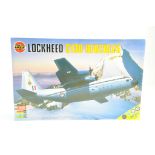 Airfix 1/72 plastic model aircraft kit comprising Lockheed Hercules C130. Ex trade stock, hence