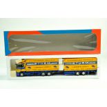 Tekno 1/50 diecast truck issue comprising Scania Box with Trailer in the livery of Sturm. Excellent,